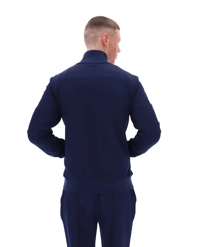 Sudadera Armando de Fila en azul marino con ribetes en contraste en la parte delantera y trasera de la chaqueta de chándal