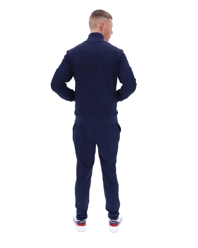 Sudadera Armando de Fila en azul marino con ribetes en contraste en la parte delantera y trasera de la chaqueta de chándal