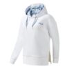 Sudadera con capucha asimétrica y dobladillo dividido de Athletics «Blanco Azul»
