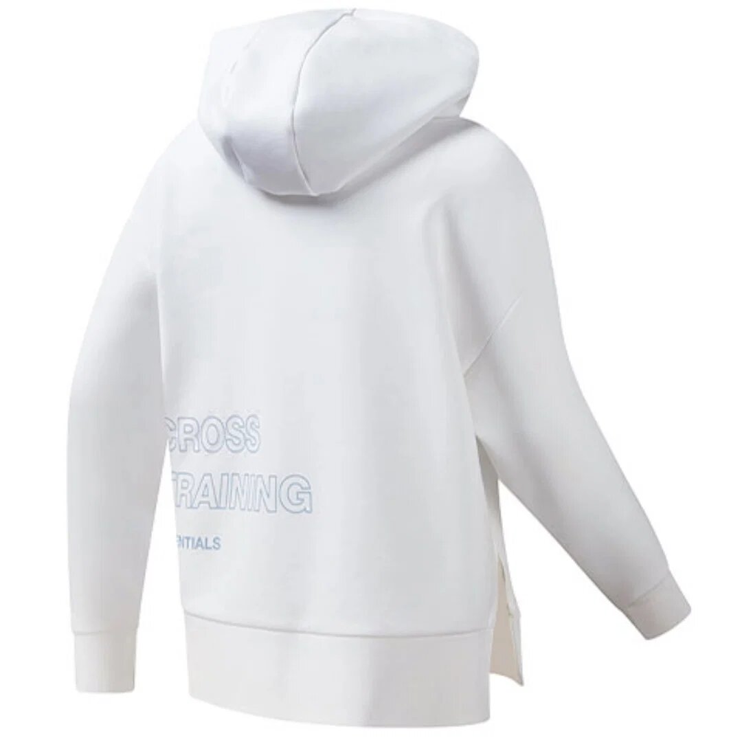 Sudadera con capucha asimétrica y dobladillo dividido de Athletics «Blanco Azul»
