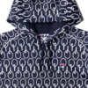Sudadera con capucha azul medianoche