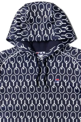 Sudadera con capucha azul medianoche