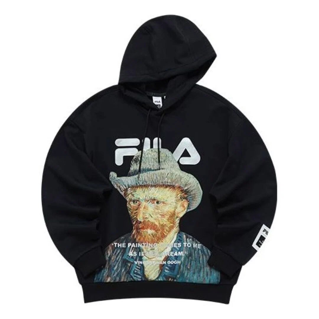 Sudadera con capucha Fila x Museo Van Gogh «Negro multicolor»