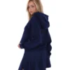 Sudadera con capucha y cremallera de 1/4 Fila Navy Fiorella