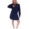 Sudadera con capucha y cremallera de 1/4 Fila Navy Fiorella