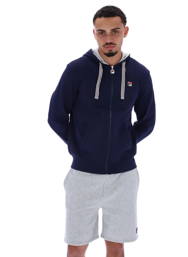 Sudadera con capucha y cremallera Tenconi de Fila en azul marino