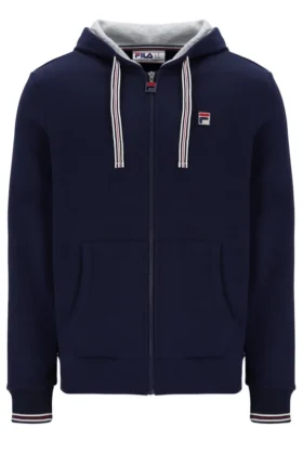 Sudadera con capucha y cremallera Tenconi de Fila en azul marino