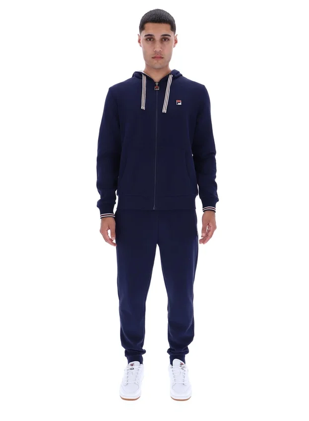Sudadera con capucha y cremallera Tenconi de Fila en azul marino