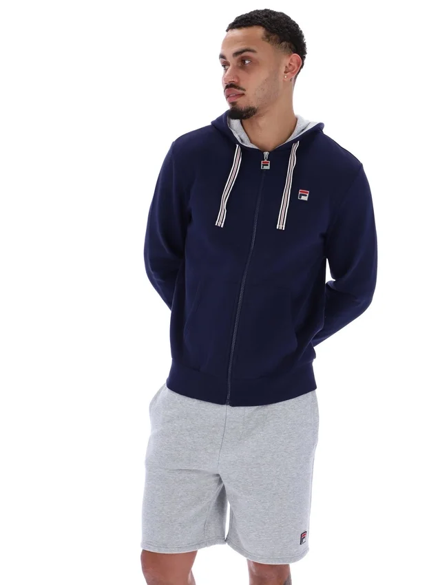 Sudadera con capucha y cremallera Tenconi de Fila en azul marino