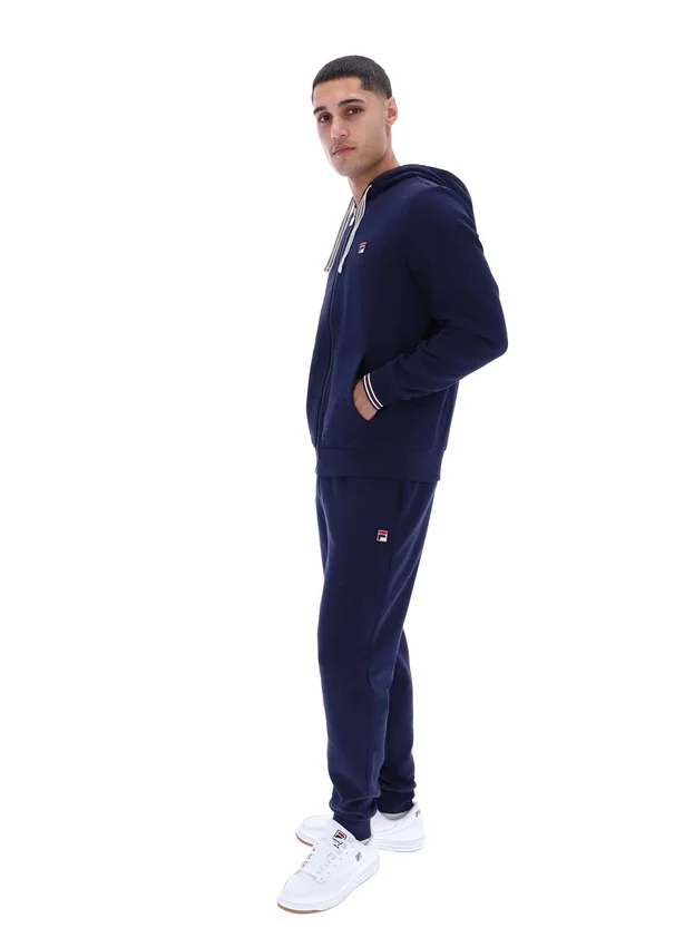 Sudadera con capucha y cremallera Tenconi de Fila en azul marino