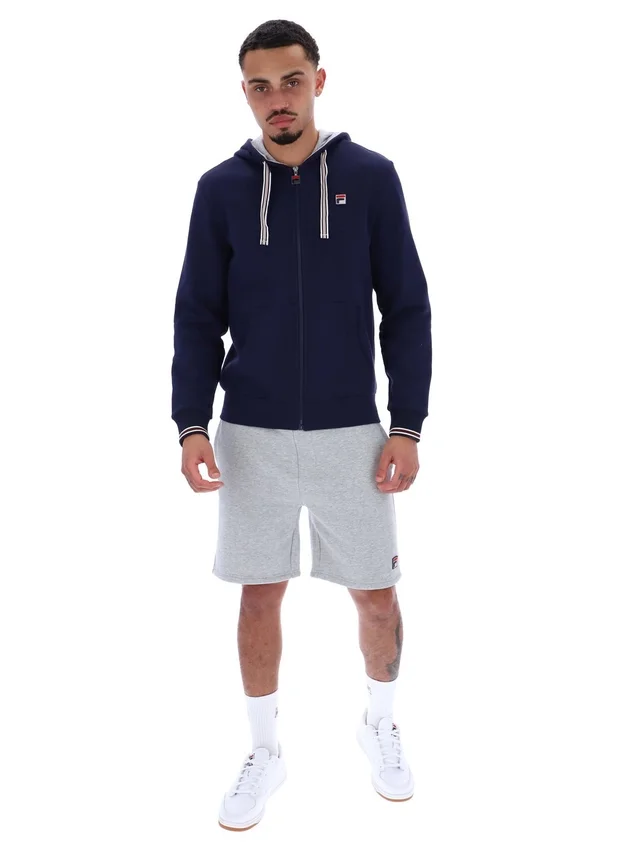 Sudadera con capucha y cremallera Tenconi de Fila en azul marino