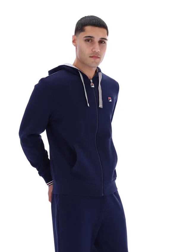 Sudadera con capucha y cremallera Tenconi de Fila en azul marino