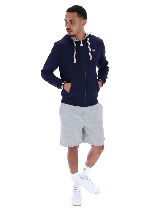 Sudadera con capucha y cremallera Tenconi de Fila en azul marino