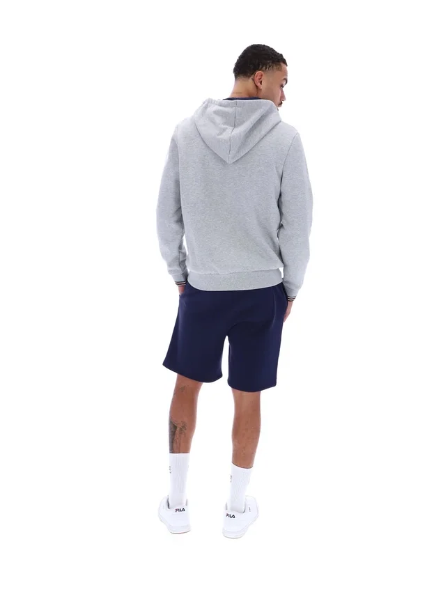 Sudadera con capucha y cremallera Tenconi en gris jaspeado