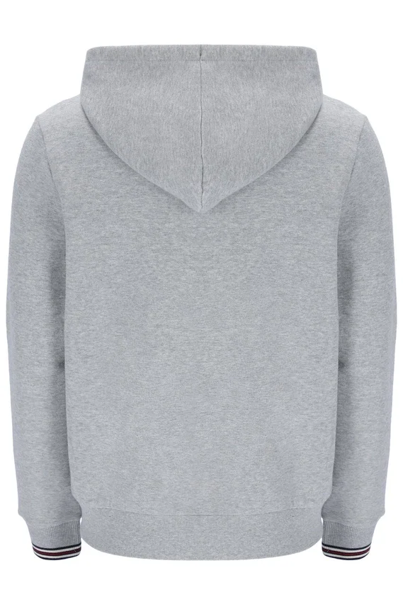 Sudadera con capucha y cremallera Tenconi en gris jaspeado