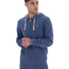 Sudadera con capucha y cremallera Tenconi en índigo vintage