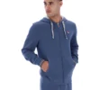 Sudadera con capucha y cremallera Tenconi en índigo vintage
