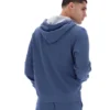 Sudadera con capucha y cremallera Tenconi en índigo vintage