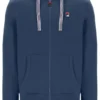 Sudadera con capucha y cremallera Tenconi en índigo vintage