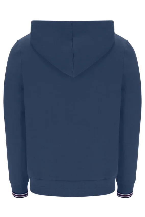 Sudadera con capucha y cremallera Tenconi en índigo vintage