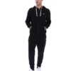 Sudadera con capucha y cremallera Tenconi negra