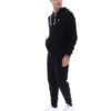 Sudadera con capucha y cremallera Tenconi negra