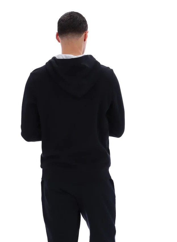 Sudadera con capucha y cremallera Tenconi negra