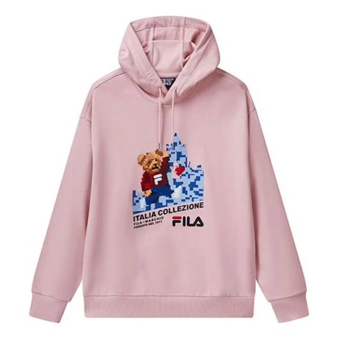 Sudadera con capucha y diseño gráfico «Rosa»