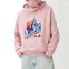 Sudadera con capucha y diseño gráfico «Rosa»