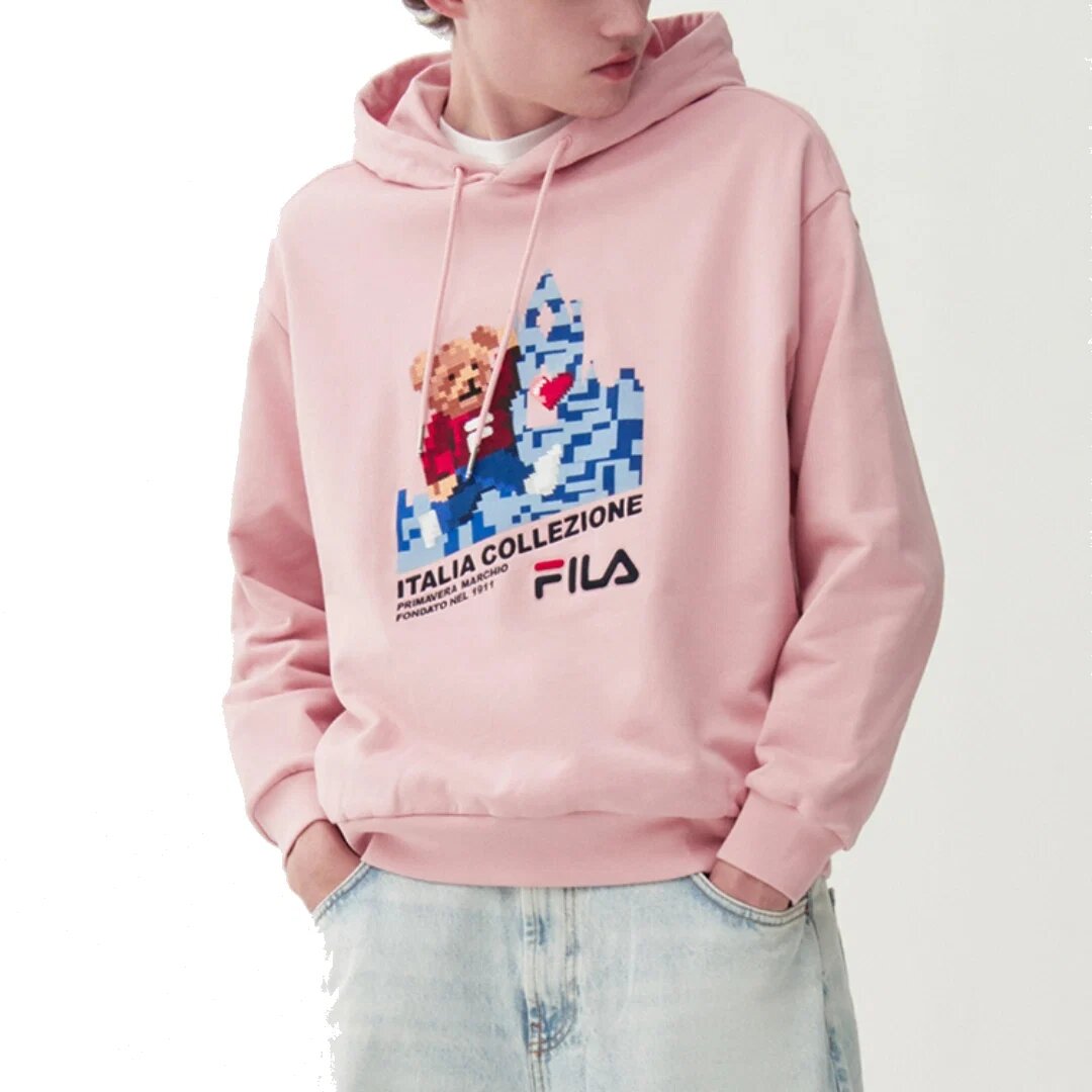 Sudadera con capucha y diseño gráfico «Rosa»