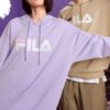 Sudadera con capucha y logotipo clásico «Púrpura y blanco»