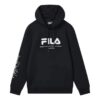Sudadera con capucha y logotipo «Negro-Blanco»