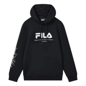 Sudadera con capucha y logotipo «Negro-Blanco»