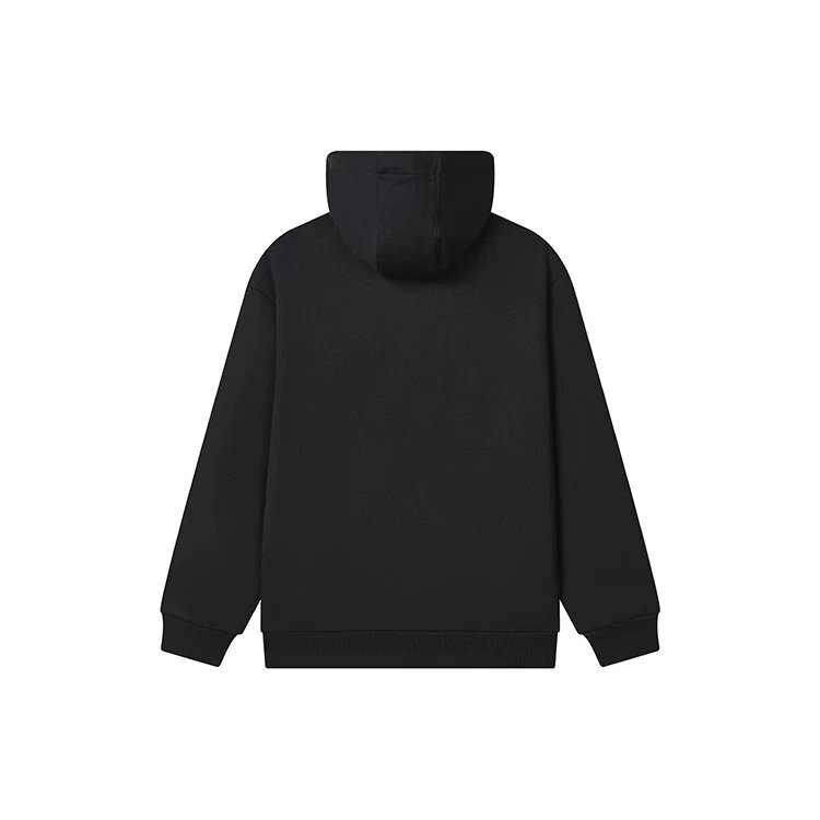 Sudadera con capucha y logotipo «Negro-Blanco»