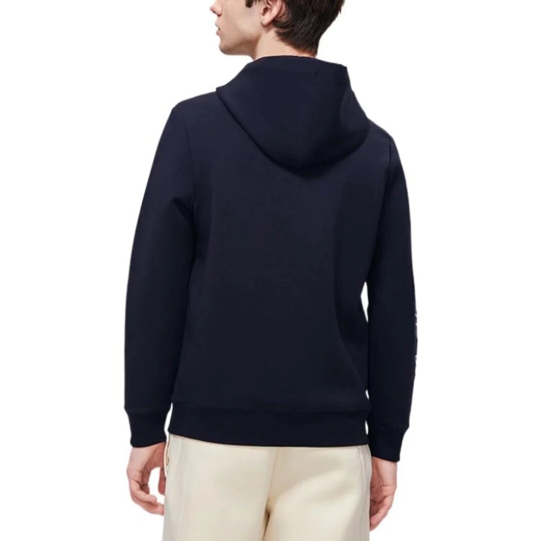 Sudadera con capucha y logotipo «Negro-Blanco»