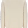 Sudadera con cuello redondo y estampado Len en blanco