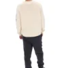 Sudadera con cuello redondo y estampado Len en blanco
