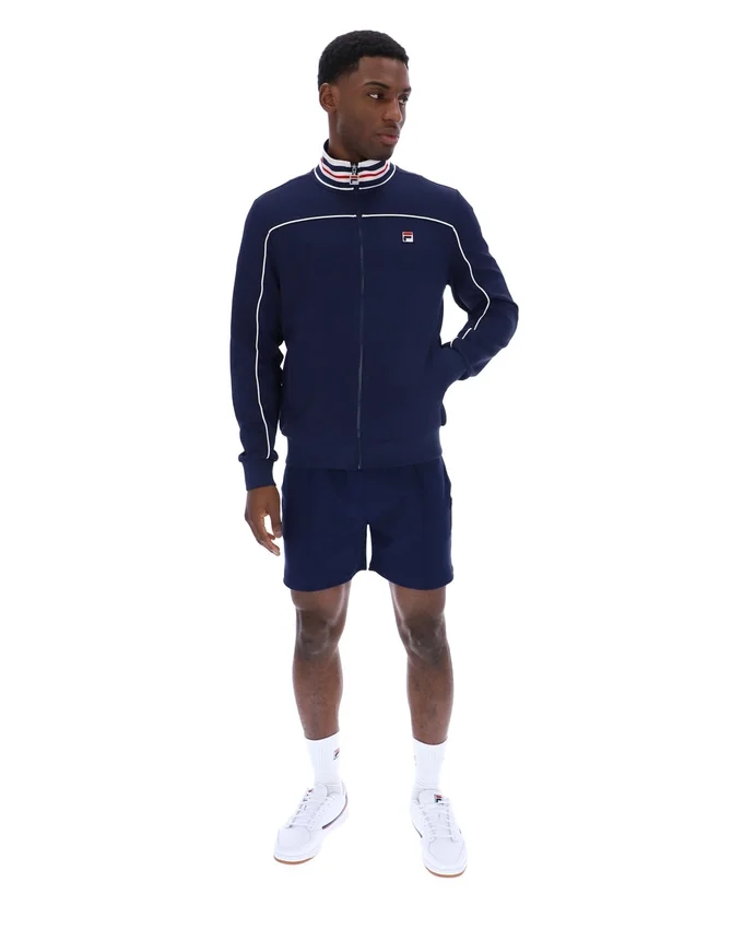 Sudadera con cuello ribeteado Federico de Fila en azul marino
