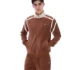 Sudadera con paneles contrastantes Gabriele en color capuchino