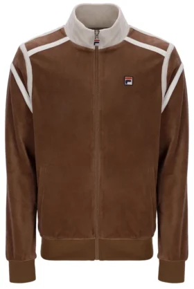 Sudadera con paneles contrastantes Gabriele en color capuchino
