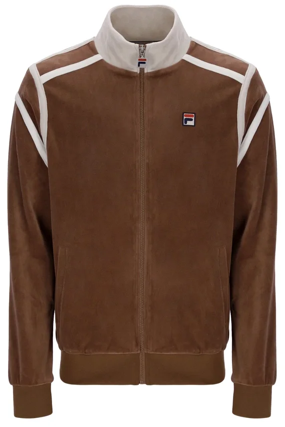 Sudadera con paneles contrastantes Gabriele en color capuchino