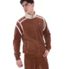 Sudadera con paneles contrastantes Gabriele en color capuchino