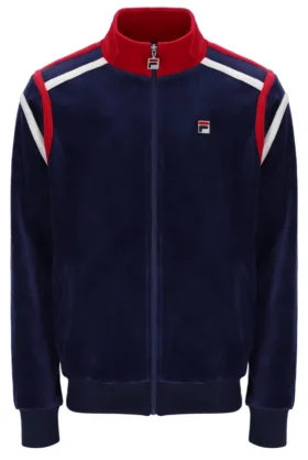 Sudadera con paneles en contraste Fila Gabriele en azul marino