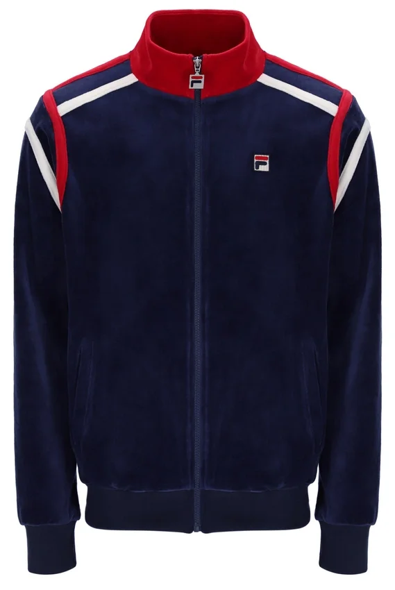 Sudadera con paneles en contraste Fila Gabriele en azul marino