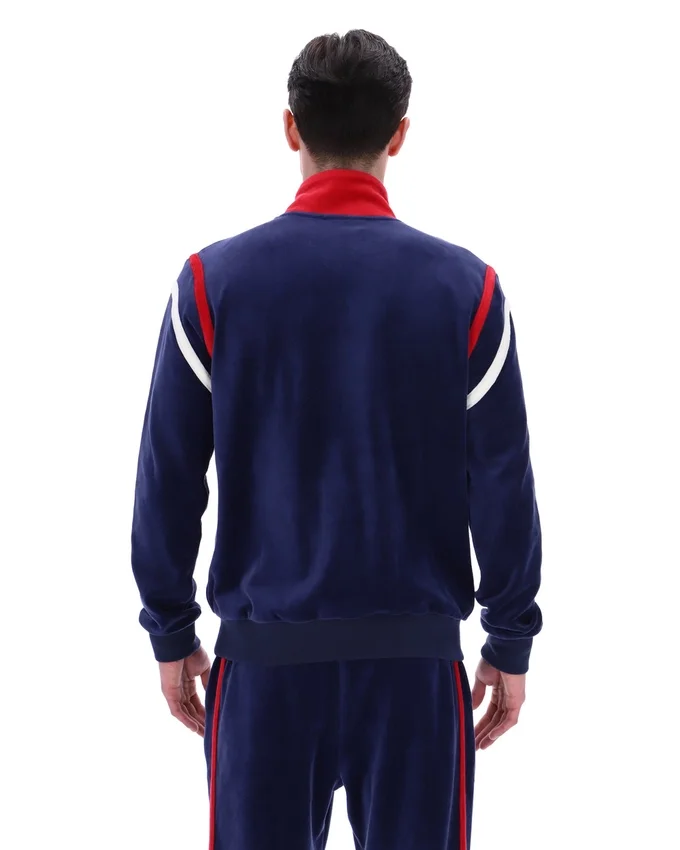 Sudadera con paneles en contraste Fila Gabriele en azul marino