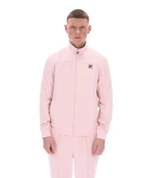 Sudadera con ribetes contrastantes Armando en rosa pálido