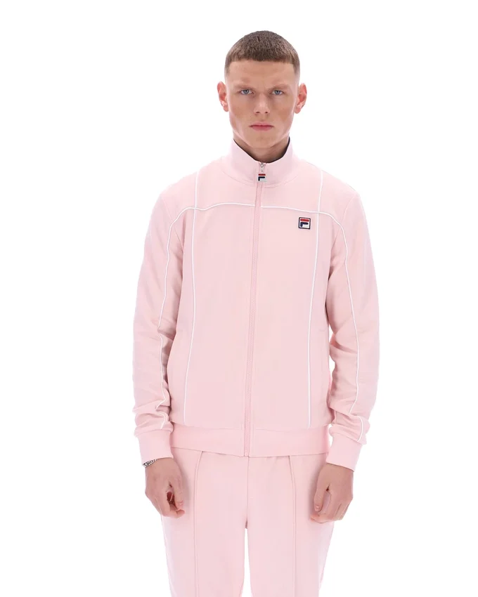 Sudadera con ribetes contrastantes Armando en rosa pálido