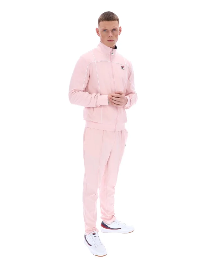 Sudadera con ribetes contrastantes Armando en rosa pálido