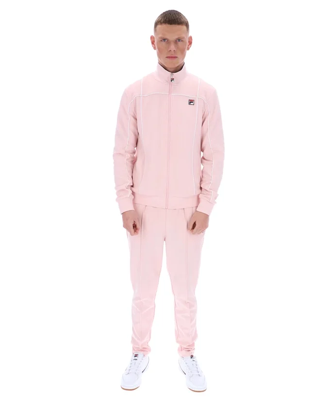 Sudadera con ribetes contrastantes Armando en rosa pálido