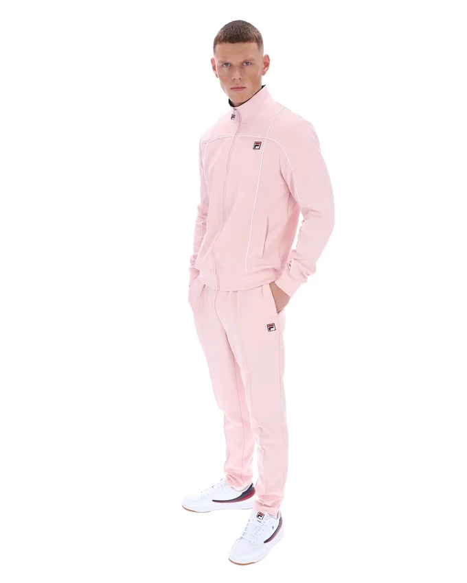 Sudadera con ribetes contrastantes Armando en rosa pálido